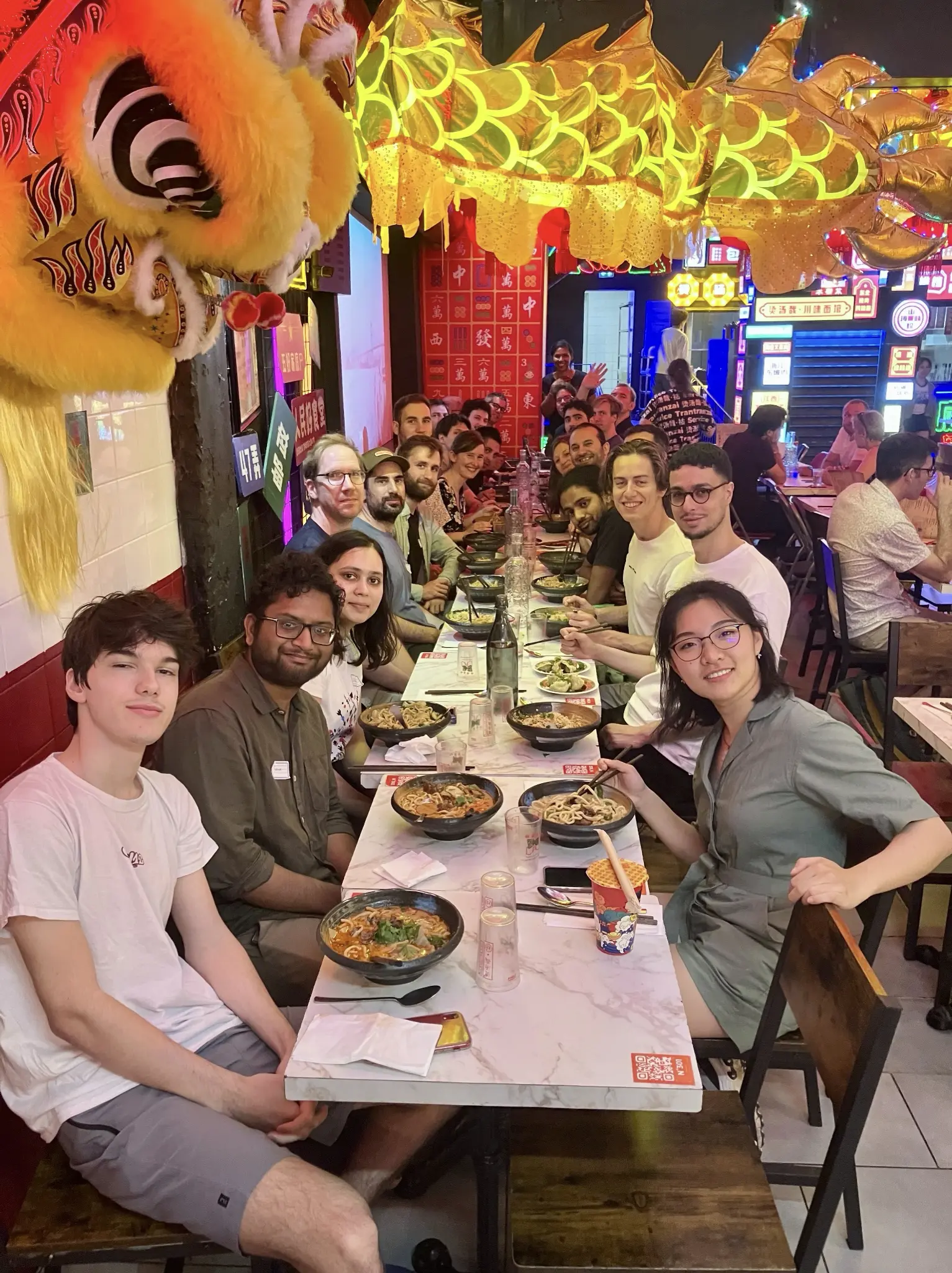 Our teams enjoying a nice lunch in Paris